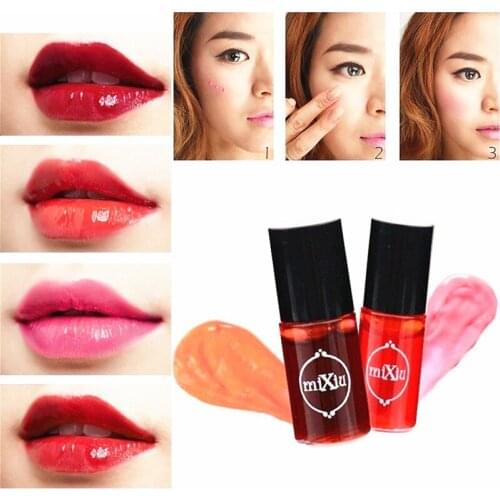 1PC Sex Women Makeup Waterproof Lip Gloss Tint Dyeing Liquid Lipgloss lipstick Blusher Long Lasting Makeup Accessories T0233