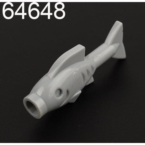 10pcs 64648 Building Blocks Animal, Foods Fish Compatible Parts Educational Toys for Kids MOC DIY Bricks