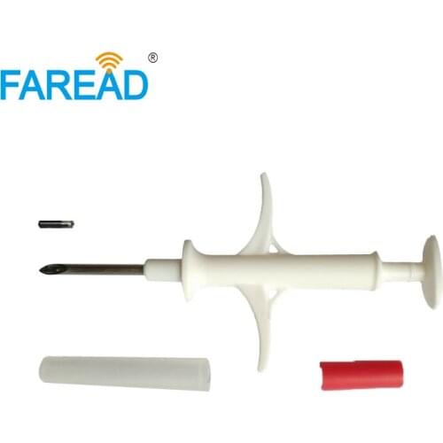 X100pcs RFID applicator FDX-A animal microchip all-in-one syringe for livestock tracking 10 digital for large fish farming breed