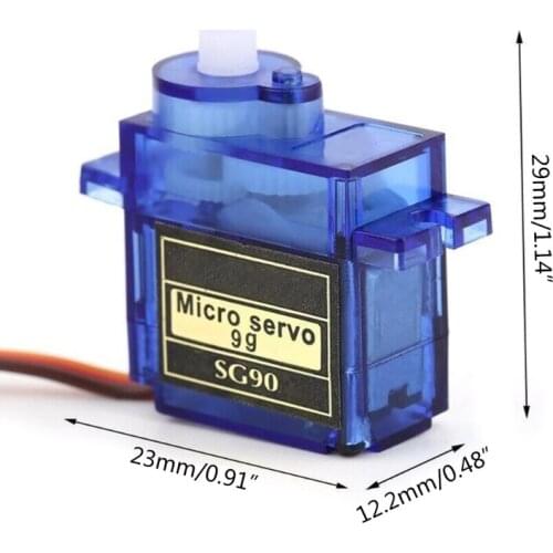 2Pcs SG90 9G Micro Servo Motors Replacement Motor Kit for RC Helicopter Car Boat Robot Arm Control with Cable