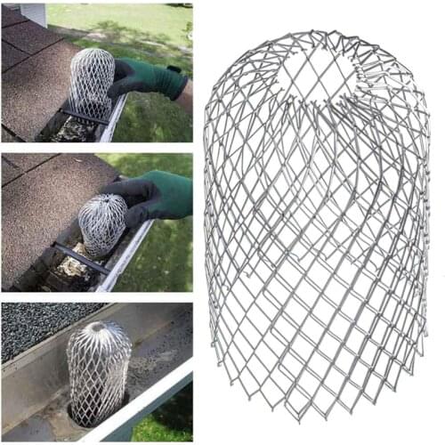 3 Inch Expand Aluminum Filter Strainer Roof Gutter Guard Filters Stops Blockage Leaf Drains Debris Drain Net Cover