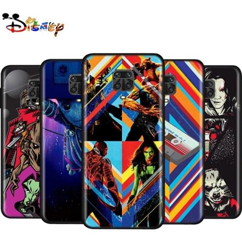 Silicone Soft Cover Guardians of the Galaxy For Xiaomi Redmi Note 10S 10 9 9S 9T 8T 8 7 6 5 Pro Max 5A 4X 4 5G Black Phone Case