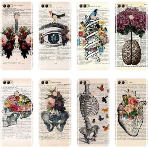 Skull Flower Back Cover For Huawei Y3 Y5 Y6 II Y7 Pro Soft Silicone Phone Case For Huawei Y5 Y6 Y7 Prime 2017 2018 Y9 2019 Case
