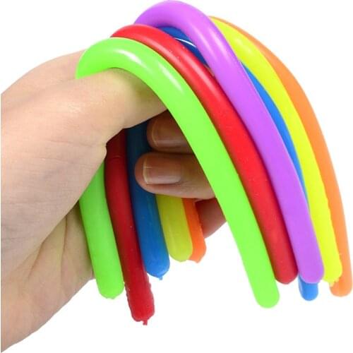 Children Adult Decompression Toy Luminous Noodle Stretch String TPR Rope Anti Stress Toys String Fidget Autism Vent Toys 24cm