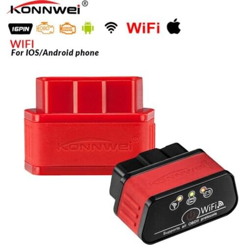 KW903 WIFI OBD2 bluetooth 3.0 V1.5 Diagnostic tool Code Scanner Reader ELM 327 Bluetooth For Android& IOS system Car Accessorie
