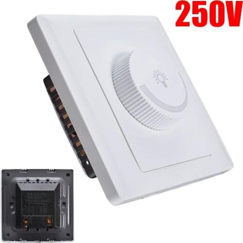 Hot Sale Dimmer Switch Lamp Lighting Accessories Dimmer 250V Controller Adjustable LED Knob Dimmer Switch 86x86mm