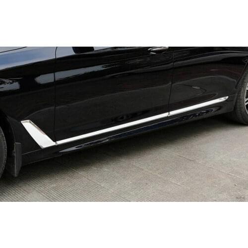 For BMW 5 Series G30 2017 -2019 ABS Chrome Side Door Body Bottom Cover Trim 6pcs