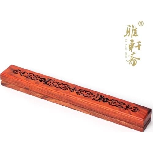 Rosewood Ebony Wood incense Zhai Gallery incense box furnace horizontal sandalwood incense seat