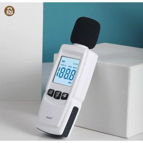 Xiaomi Youpin Duka Decibel Meter High-precision FB1 Noise Detector Backlit Display Volume Detection White