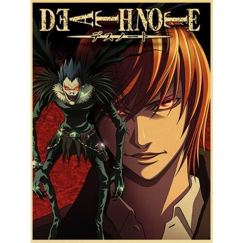 Landscape Classic Anime Series Death Note Printed Water-Soluble Canvas 11CT Cross Stitch Full Kit DIY Package