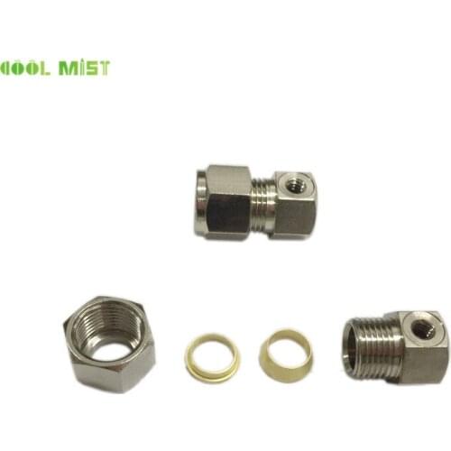 M181 Brass end plug with one nozzle hole or no hole plug seat fittings connector for high pressure mist cooling system 5pcs/pack