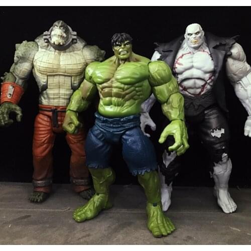Marvel Superman Villain Croc Hulks Military Action Figures Film and Television Surroundings Model Toy