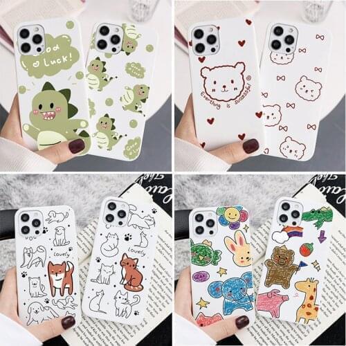 Animal Soft TPU Phone Case For Xiaomi Poco X3 NFC F3 Mi 11 A3 10T 9T Redmi Note 10 9 8T 8 7 Pro SE Lite 9S 9A 7A Cover Funda