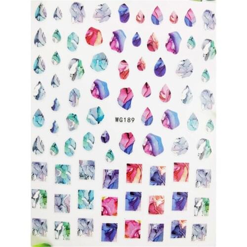 3D Nail stickers Colorful Meteorite Diamond Sliders for Nails Foil Design Self Adhesive All for Manicure Accessories Tips