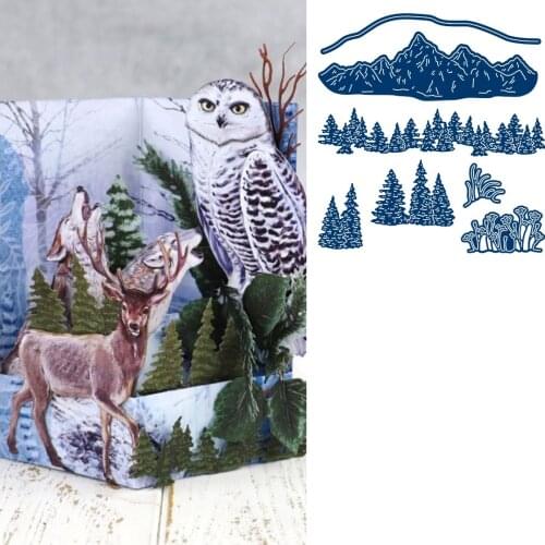 2021 NEW Into The Mountains Metal Cutting Dies Scrapbook Diary Decoration Stencil Embossing Template DIY Greeting Card Handmade