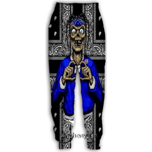 New 3D Printing Blood Gang Bandana Fashion Men Women Tracksuits Crewneck Hip Hop Pants Plus Size S-7XL streetwear
