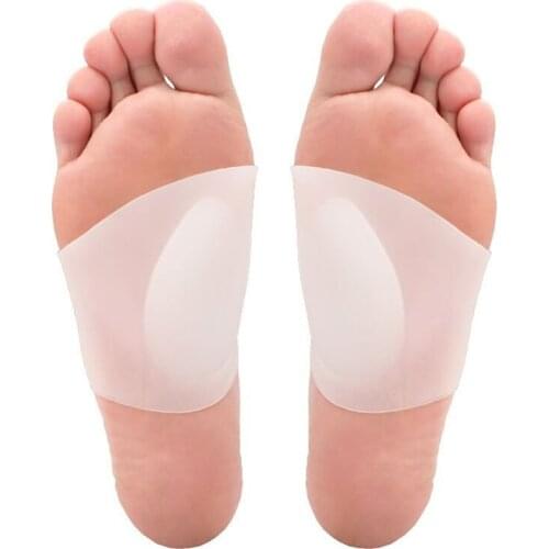 1 Pair Arch Support Sleeves Plantar Fasciitis Silicone Heel Spurs Foot Care Flat Feet Socks Cushions Pads Orthotic Insoles