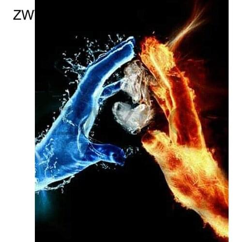 Full Square Diamond painting Cross stitch pair of hands love DIY 3D Diamond mosaic Full Round Diamond embroidery pair of hands