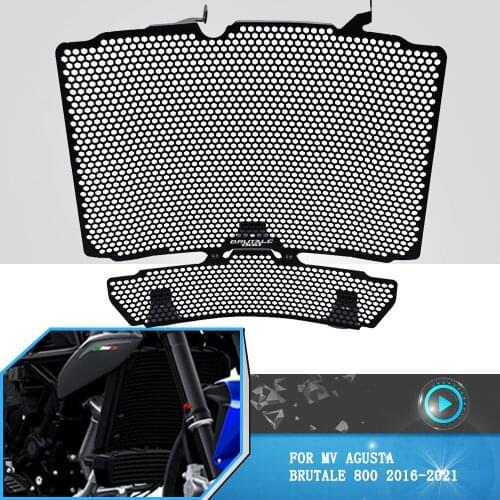 For MV Agusta Brutale 800 2016 2017 2018 2019 2020 2021 Motorcycle CNC Radiator Grille Guard Oil Cooler Cooling Cover Protection