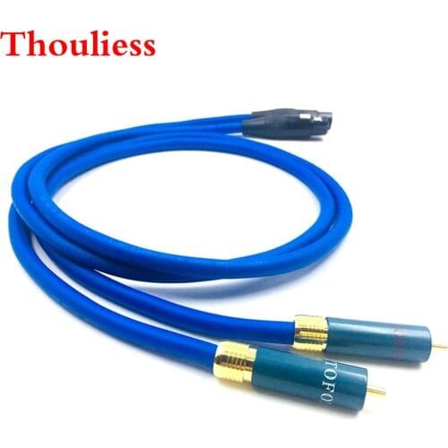 Thouliess Pair Ortfon-1 RCA Male to XLR Female Balacned Audio Interconnect Cable XLR to RCA Cable with CARDAS Clear-Light-USA