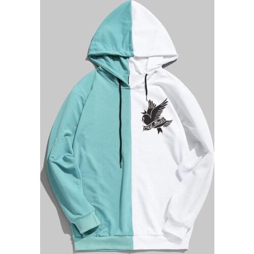 New Fashion RAP Hiphop Sweatshirt Men Women Funny Streetwear Patchwork Harajuku Hip Hop Lil Peep Cry Baby Hoodies Sudaderas