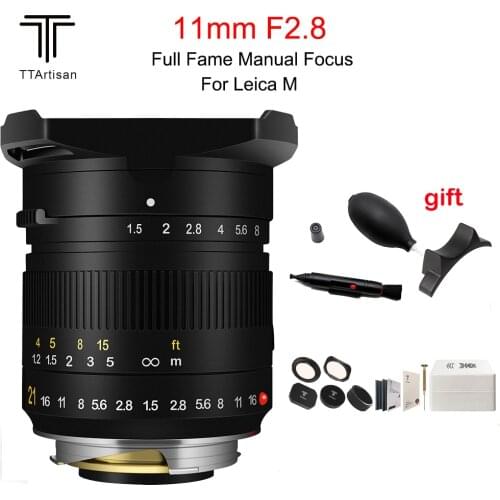 TTArtisan 21mm F1.5 Camera Lens Full Fame Manual Focus Lens for Leica M-Mount Cameras Like Leica M-M M240 M3 M6 M7 M8 M9 M9p M10