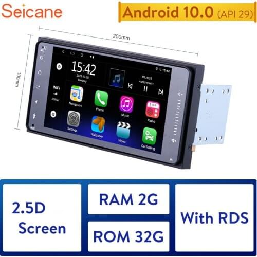 Seicane Car Radio For universal TOYOTA Corolla Android 10.0 7 inch 2Din 3G Wifi Bluetooth GPS Navigation Multimedia Player