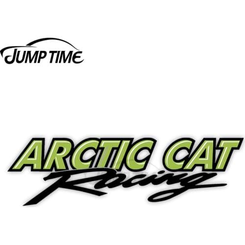 JumpTime 13 x 3.9cm For Arctic Cat Racing Personality ATV Vinyl Decal Windows Bumper Car Assessoires Stickers Trunk Sunscreen
