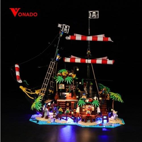 Vonado led Light Compatible For Lego 21322 Pirate Bay Pirate Shipwreck Model ideas series fight building block toys light