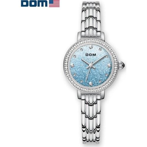 DOM Fashion Womens Watch Japanese Movement Womens Watch Quartz Watch Womens Watch Waterproof Exquisite Clock Fashion G-1352