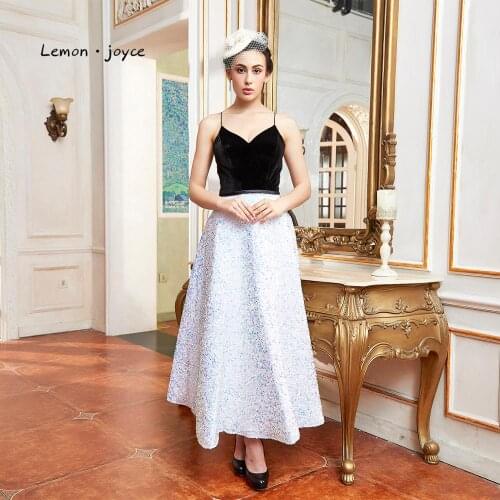 Lemon joyce Sexy Prom Dresses 2020 V-neck Sleeveless Backless Lace up A-line Party Prom Gowns Plus Size
