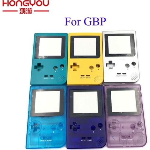 6Sets grey For GBP Shell Case with Buttons Kit Full Case Cover Housing Shell Replacement for Gameboy Pocket Game Console