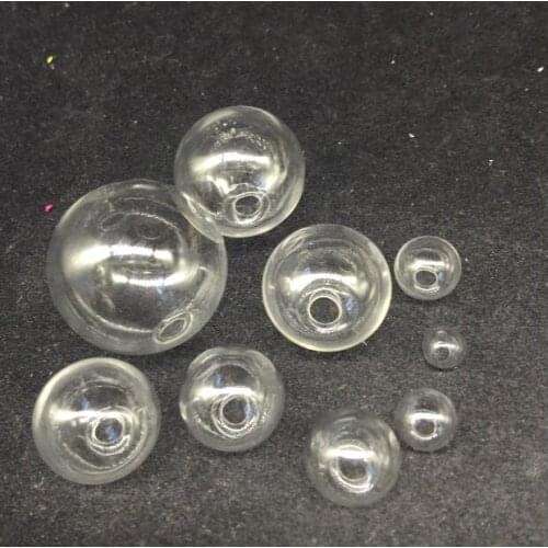90pieces 25mm 20mm 18mm 16mm 14mm 12mm 10mm 8mm 6mm mixed round glass globe pendant vial pendant jewelry findings glass bottle