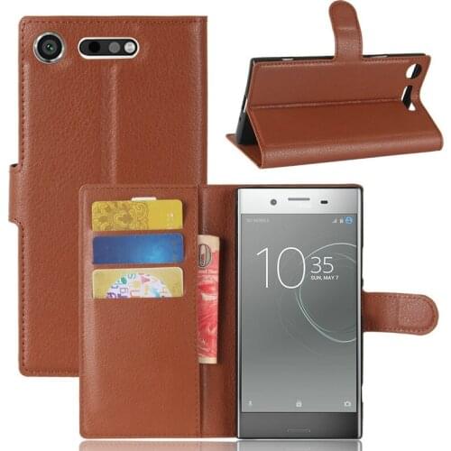 For Sony Xperia XZ1 Dual G8341 G8342 Wallet Flip Leather Case For Sony Xperia XZ1 phone Back Cover Housing case shell with Stand