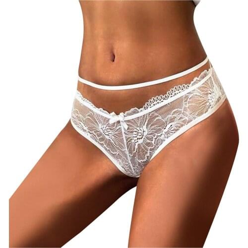 Black Woman Lace Thong Panties T back Lingerie Soft Sexy Female Underwear Briefs Ladies Cross strap Lingerie Women GString Thong