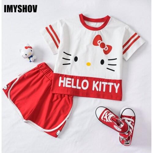 Kids Clothes Girls Summer Outfits For Girl Clothing Set 2-10 Years Tracksuit Short T Shirt+Pants 2Pc Toddler Children Sport Suit
