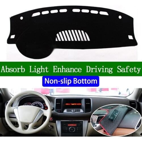 For Nissan Teana J32 2008 2009 2010 2011 2012 Non-slip Bottom Dashboard Cover Car Decals Car Stickers Interior Car Accessories