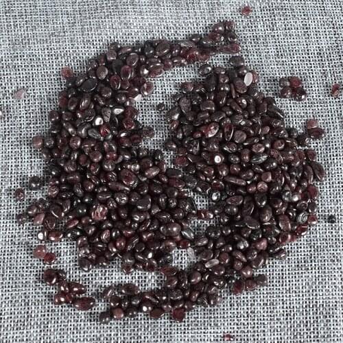 Extra 10Gram Free 100 Gram Natural Garnet Gemstone Mineral crushed stone Tumbled stone Home Fountain Decor Healing Reiki
