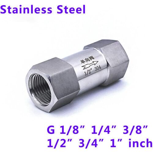 Combined Modular Check Valve 1/8" 1/4" 3/8" 1/2" 3/4" 1" SS304 Stainless Steel Grinding One-way Separate Check Valve
