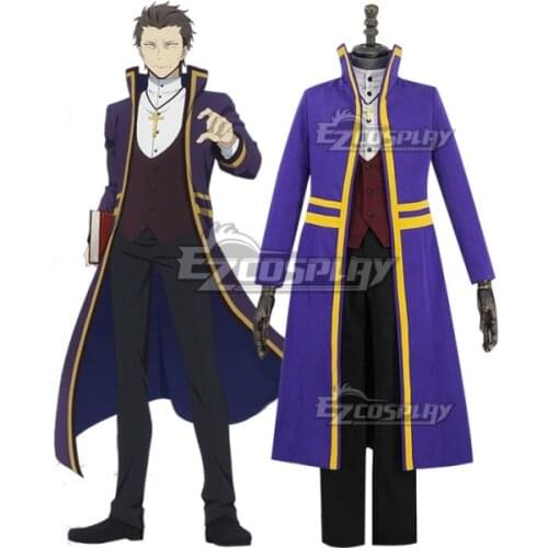 Angels of Death Satsuriku no Tenshi Floor Guardian The Reverend Abraham Gray Uniform Outfit Anime Manga Cosplay Costume E001