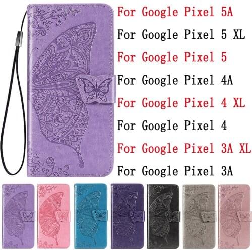 Sunjolly Leather Case Flip Card Wallet Stand Cover for Google Pixel 5A 5XL 5 4A 4 XL 4 3A XL 3A