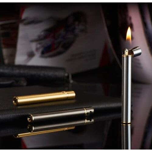 Matte Metal Grinding Wheel Inflatable Lighter Protable Open Fmale Encendedores Isqueiro Accessories Cigarette Smoking Lighter