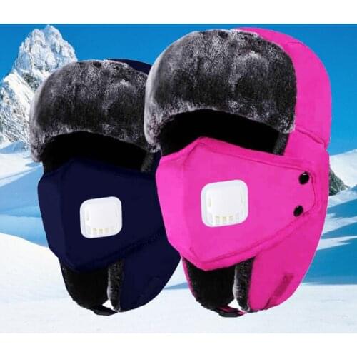 Men Women Hiking Cap Winter Windproof Fleece Warm Thermal Snowboard Ski Skiing Outdoor Hiking Camping Caps Hats for Adult Child
