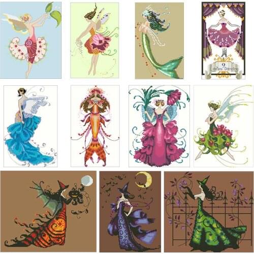 Fairy series patterns counted 14CT Cross Stitch Sets DIY Chinese Cross-stitch Kits Embroidery Needlework