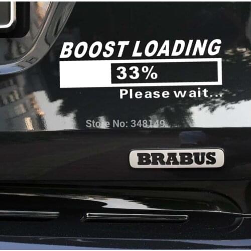 Newest Design Funny Car Stickers decal Turbo Charger Boost Loading for Tesla Volkswagen golf 7 Ford Chevrolet Honda Hyundai Lada