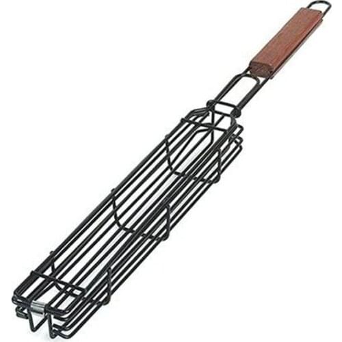 NEW BBQ Net Barbecue Baskets Bbq Barbecue Basket Grill Baskets Non-stick Coating Wire Square Barbecue Baskets