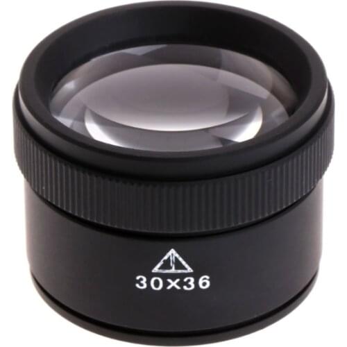 1Pc 30X Portable Optics Loupe Magnifier Magnifying Glass Lens For Jeweler Coins Stamps