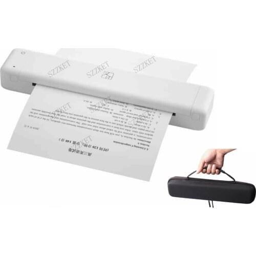 Mini Bluetooth Portable Printer A4 Printer Thermal Transfer Suitable for Student Home Business Printing