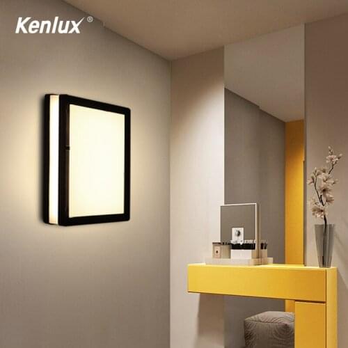 Nordic Plastic Led Wall Lamp 20W Black Indoor Modern For Home Stairway Bedroom Bedside Wall Mounted Light Wall Sconces