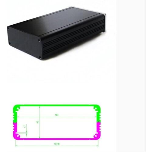 TIANCOOLKEI WH1105 mini Blank panel non-perforated aluminum case For DIY tube Amplifier Power Adapter Chassis